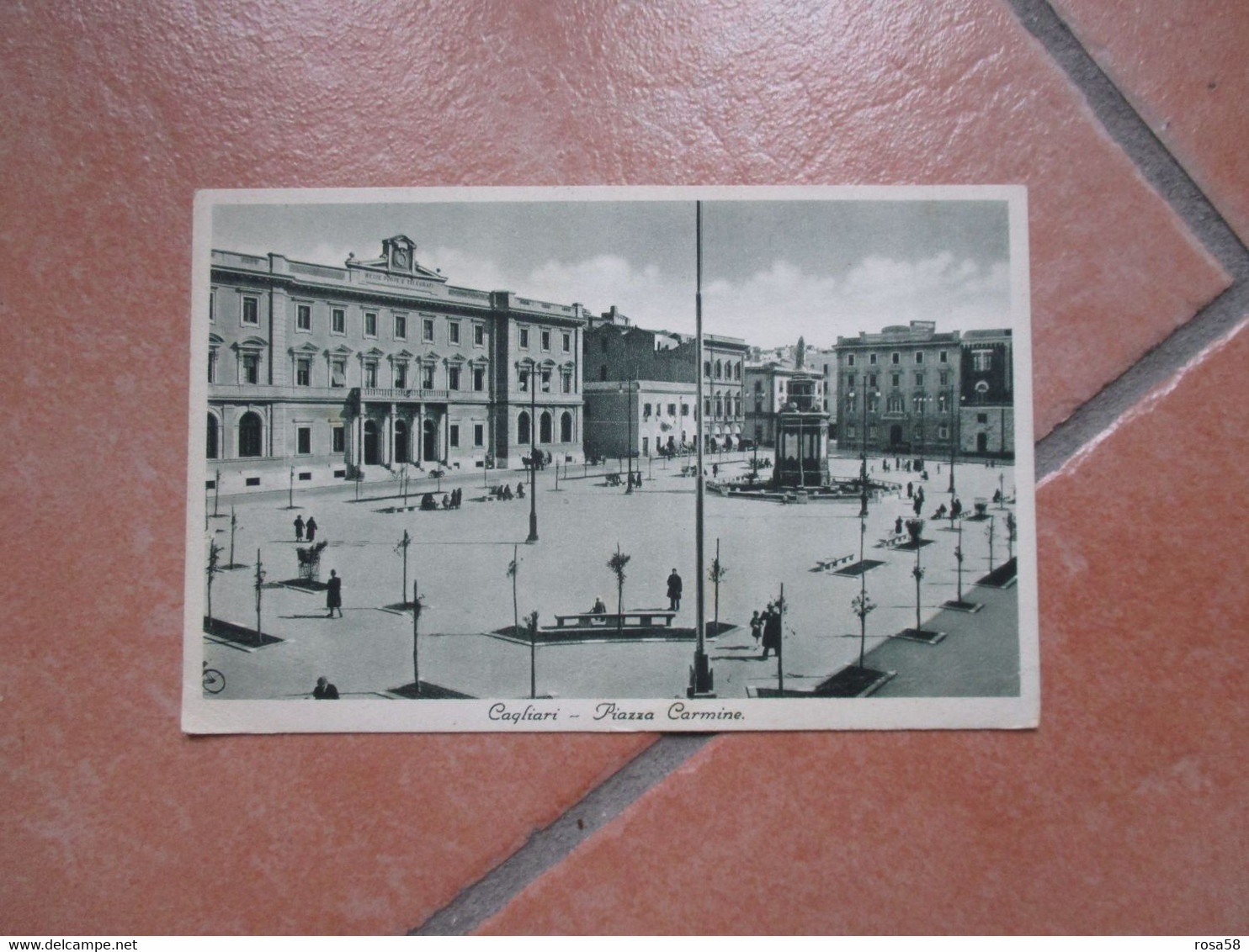 CAGLIARI Piazza Carmine Animatissima 1936 - Cagliari