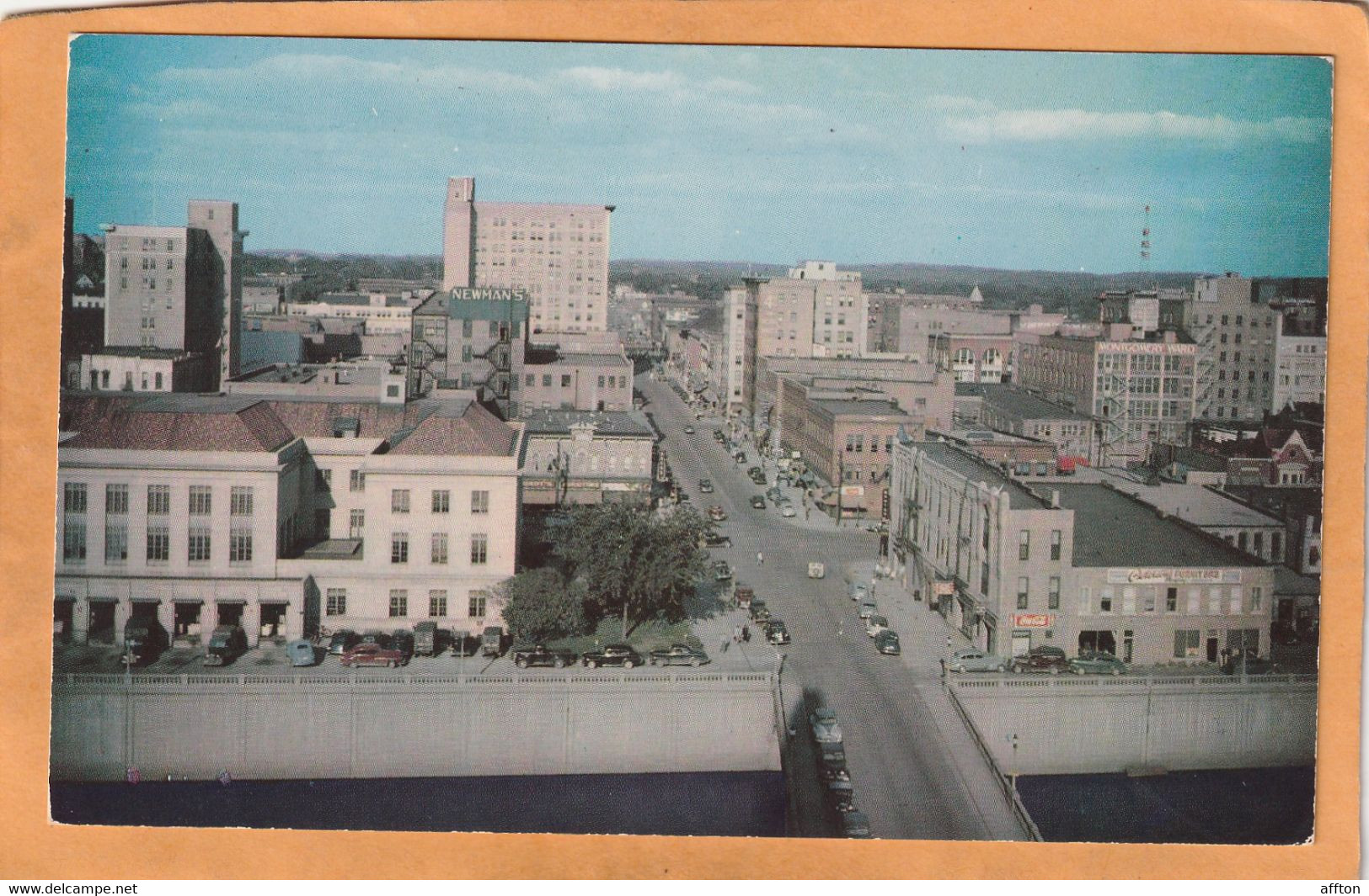 Cedar Rapids Iowa Coca Cola Advertising Sign Old Postcard - Cedar Rapids