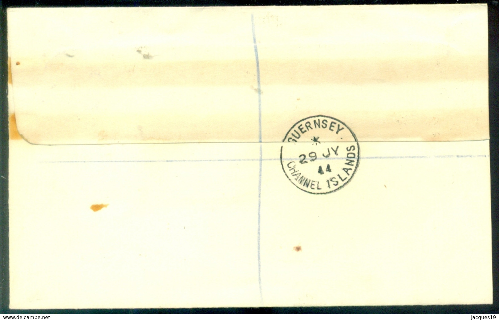 Deutsches Reich Besetzung Guernsey 1944 R-Brief Mit Mi 1 (g?) Und 3 (Paar Hat Eine Nach Links Verschobene Durchstich) - Occupation 1938-45