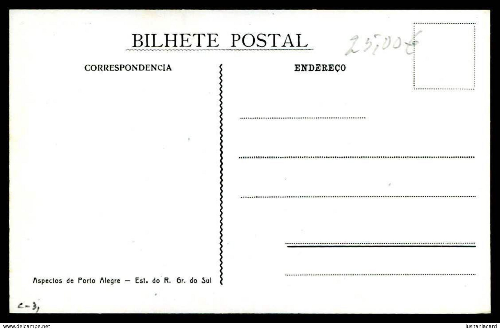 PORTO ALEGRE  - Trecho Da Rua Independencia.( Ed. Globo Nº 15)  Carte Postale - Porto Alegre