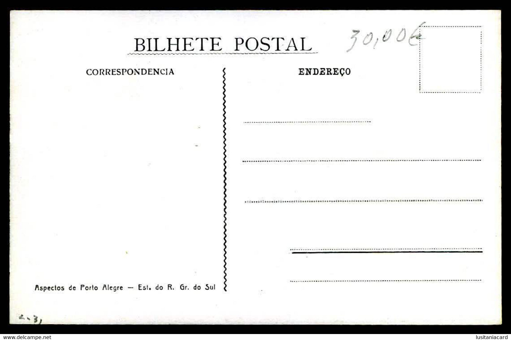 PORTO ALEGRE  - ELECTRICOS-  Estação De Bonds E Praça Senador Florencio.( Nº 2)  Carte Postale - Porto Alegre