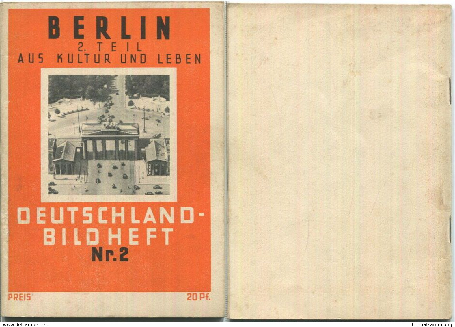 Nr. 2 Deutschland-Bildheft Berlin - Zweiter Teil - Berlijn & Potsdam