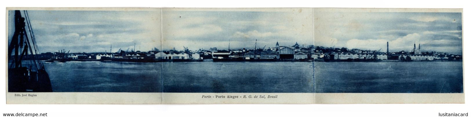 PORTO ALEGRE  - Porto (TRIPLO)(Ed. José Regina )  Carte Postale - Porto Alegre