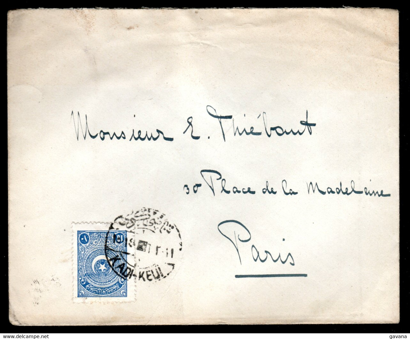 TURQUIE - Lettre De KADI-KEUI Pour Paris - Covers & Documents