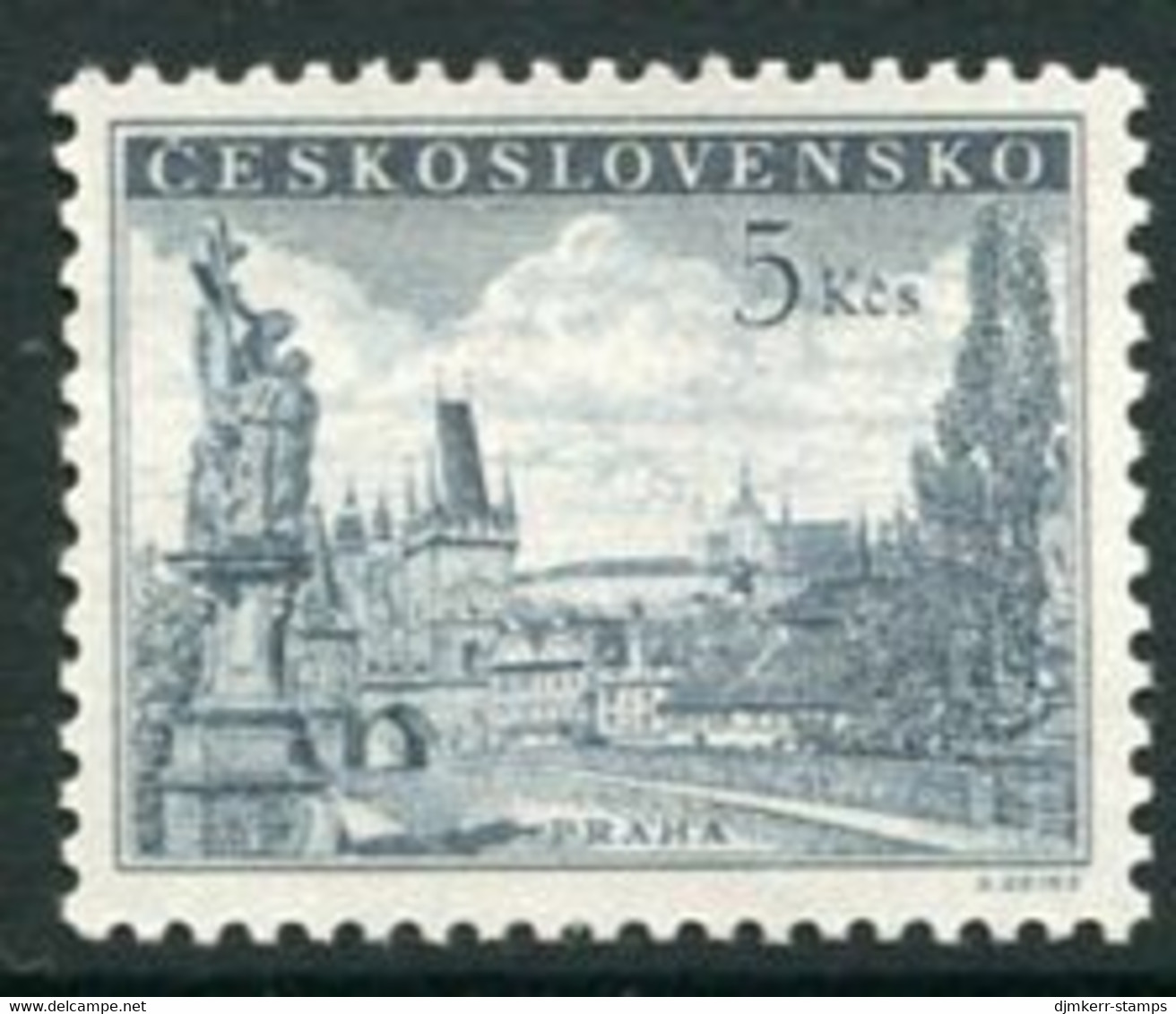 CZECHOSLOVAKIA 1953 Definitive 5 Kc MNH / **.  Michel 818a - Ungebraucht