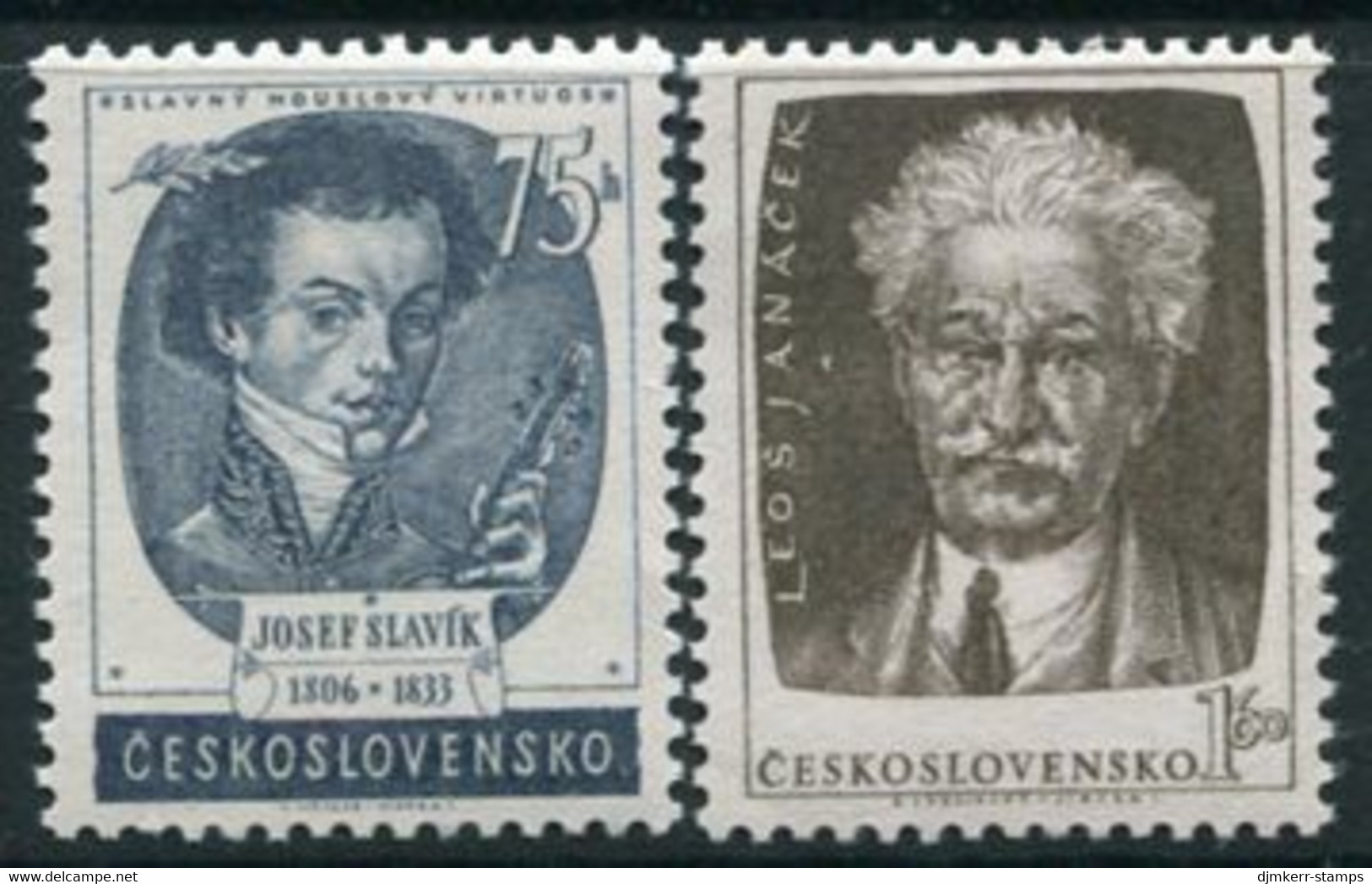 CZECHOSLOVAKIA 1953 Prague Music Festival  MNH / **.  Michel 812-13 - Unused Stamps