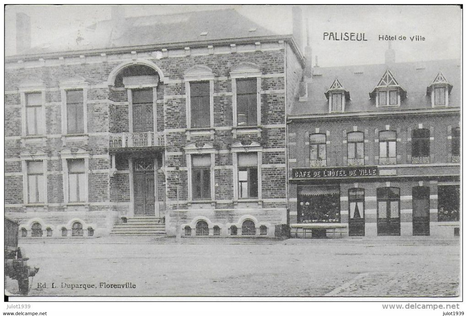 -50% . PALISEUL ..-- Hôtel De Ville . 1910 Vers SALZINNES ( Melle M. DOUXCHAMPS ) . Voir Verso . - Paliseul