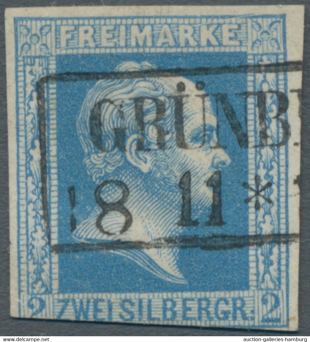 Preußen - Marken Und Briefe: 1857, Friedrich Wilhelm IV., 2 Sgr. Kobalt Mit Glattem Hintergrund, Dre - Sonstige & Ohne Zuordnung