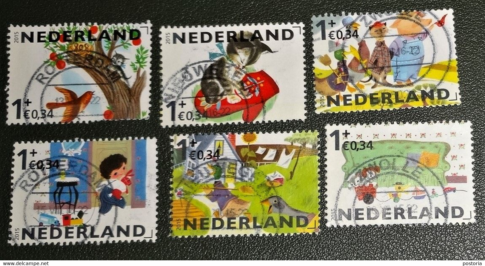 Nederland - NVPH - 3362a T/m 3362f - 2015 - Gebruikt - Cancelled - Kinderzegels - Kind - Complete Serie - Gebraucht