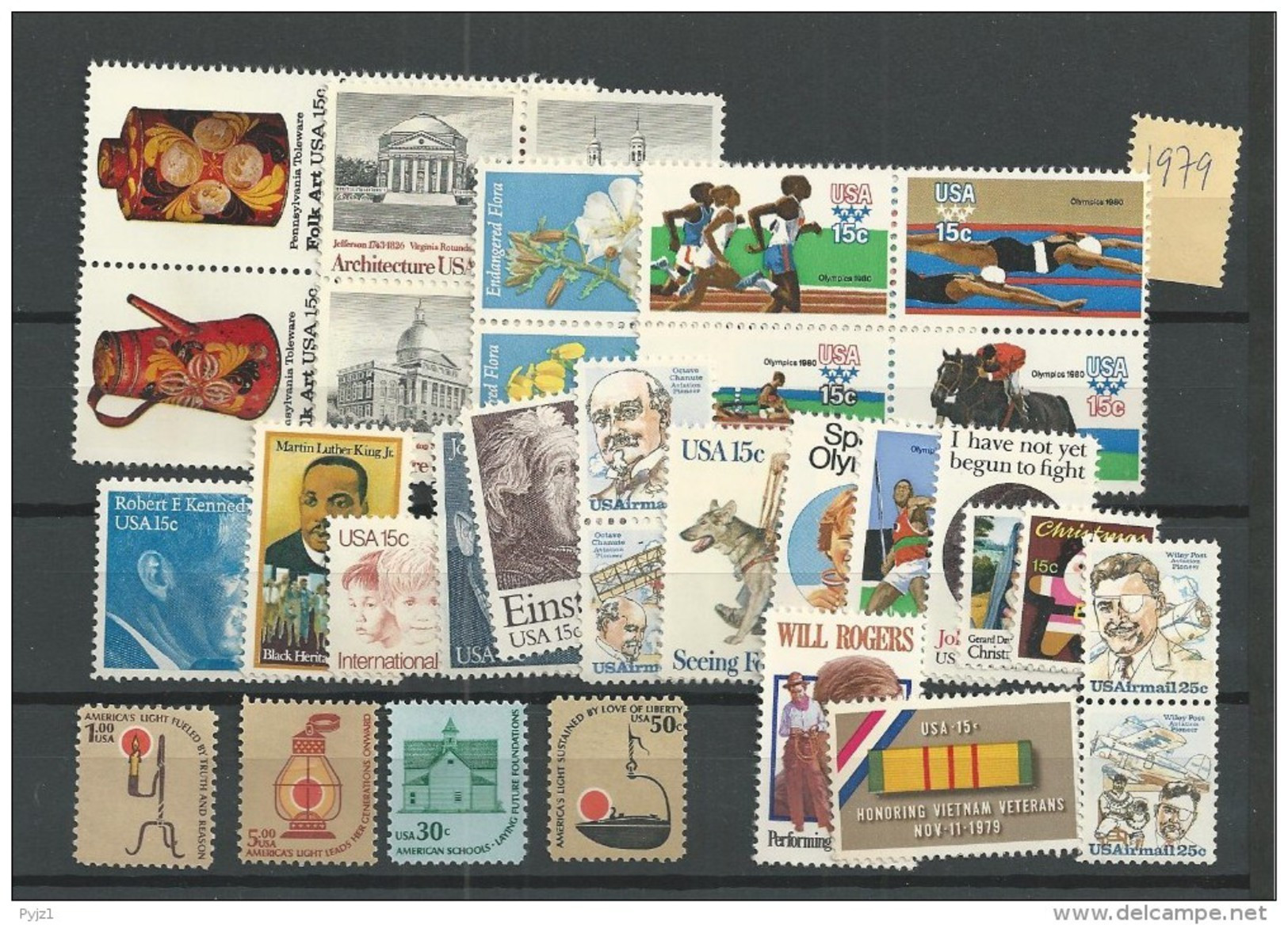 1979 MNH USA Year Collection, Postfris** - Años Completos