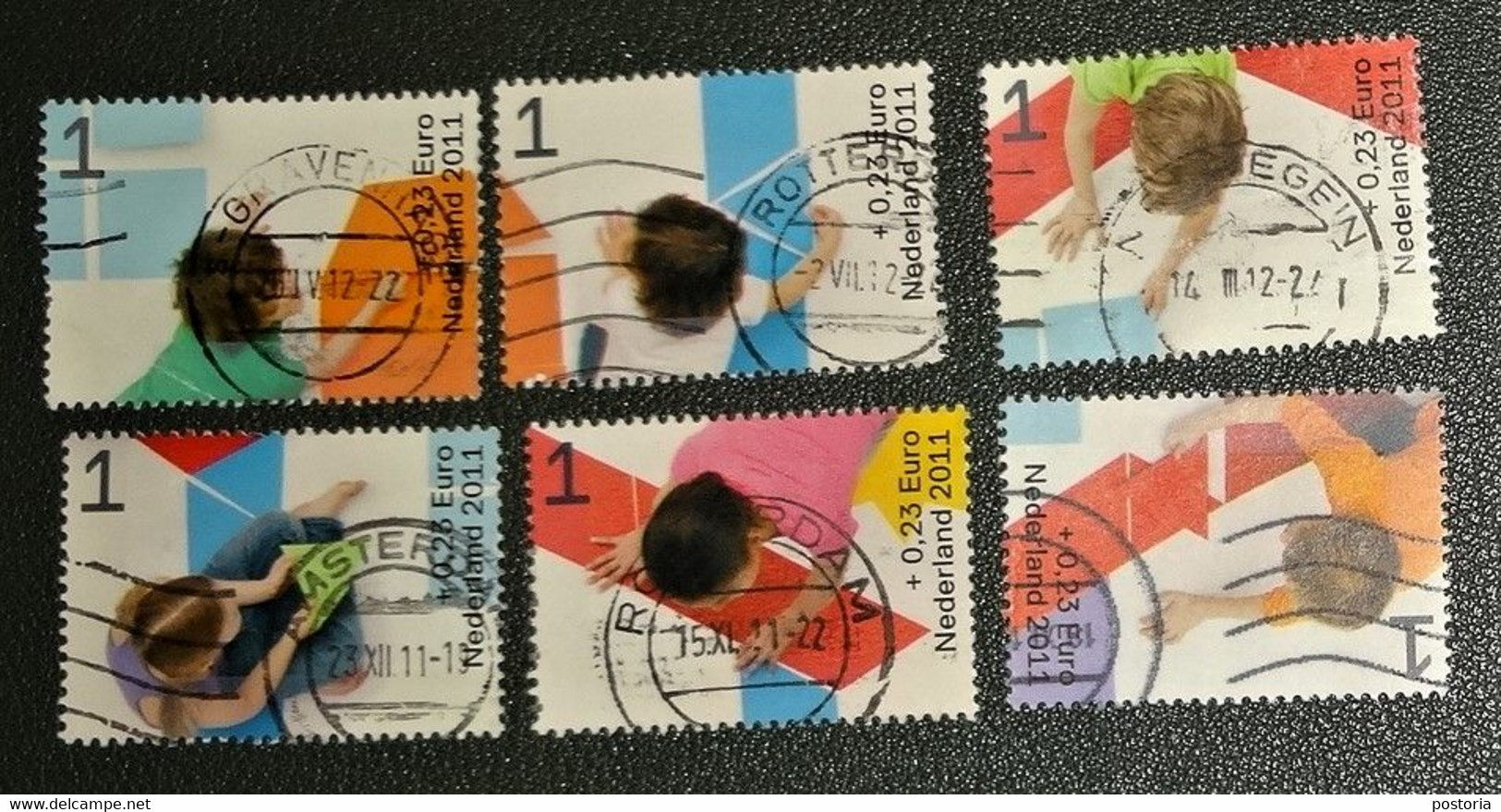 Nederland - NVPH - 2886a T/m2886f  - 2011 - Gebruikt - Cancelled -  Kinderzegels - Complete Serie - Used Stamps