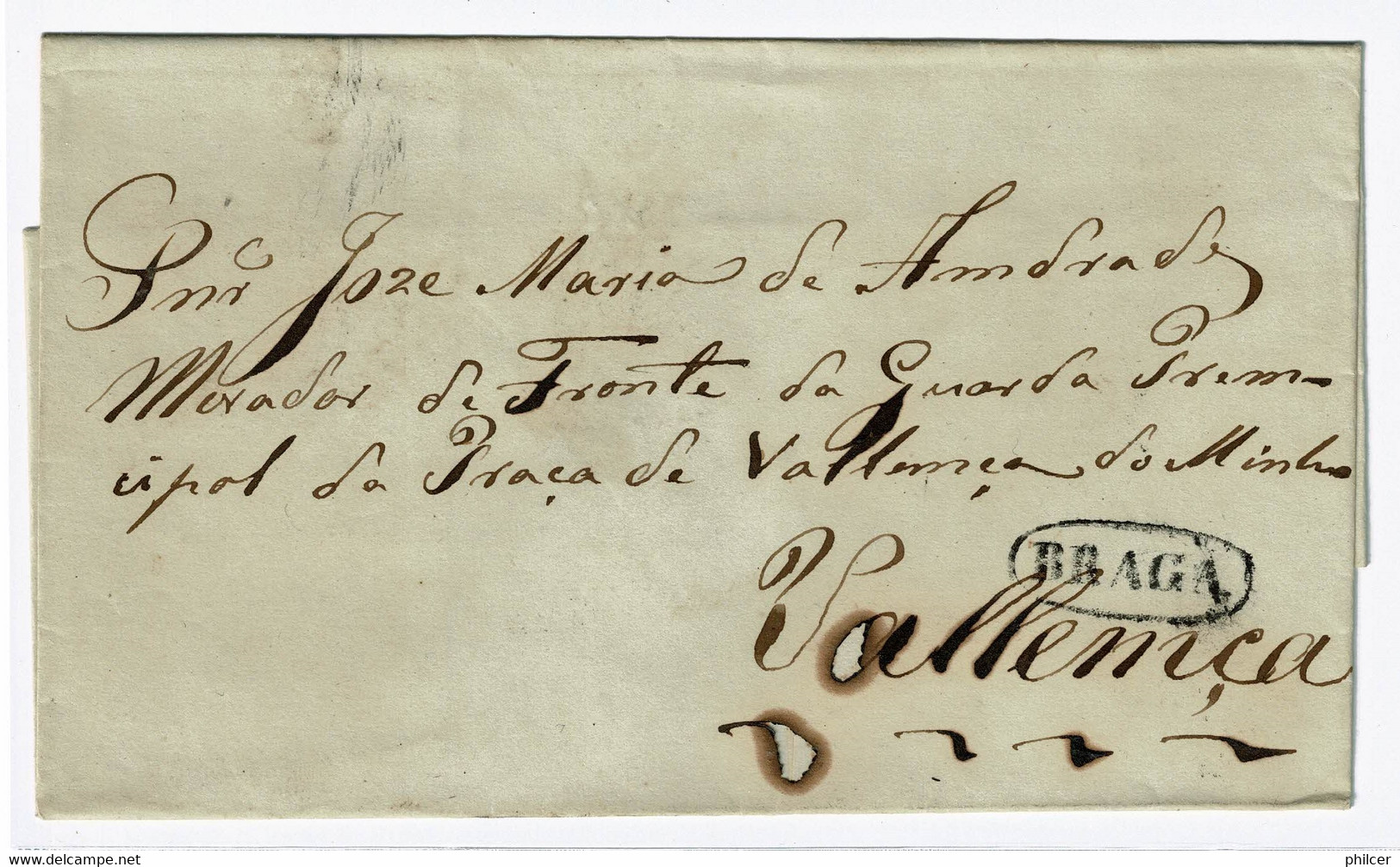 Portugal, 1856/8, Braga-Valença - Covers & Documents