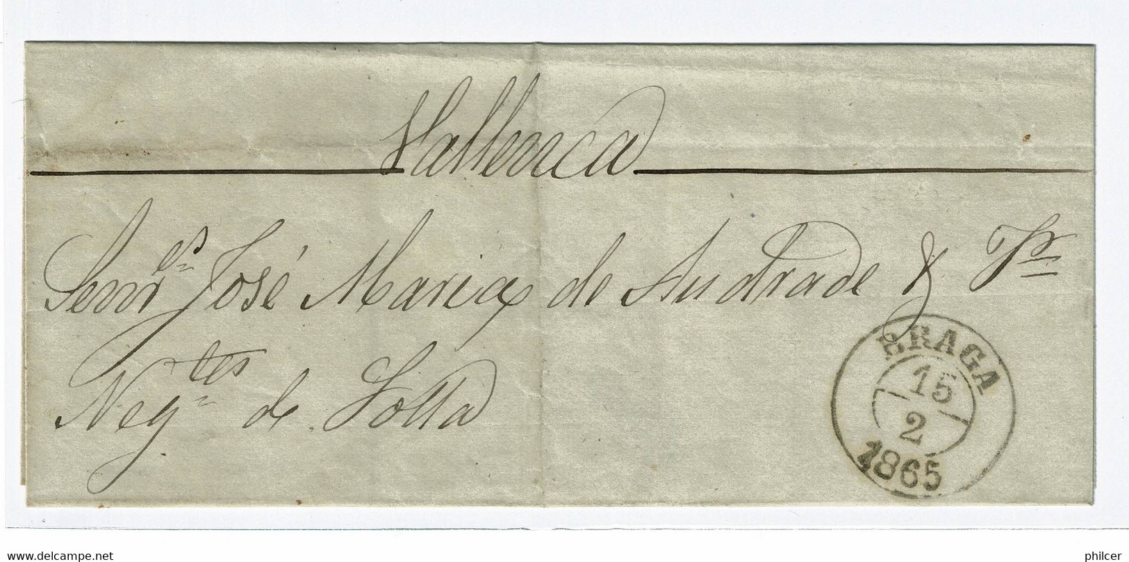 Portugal, 1856, # 16, Braga-Valença - Briefe U. Dokumente