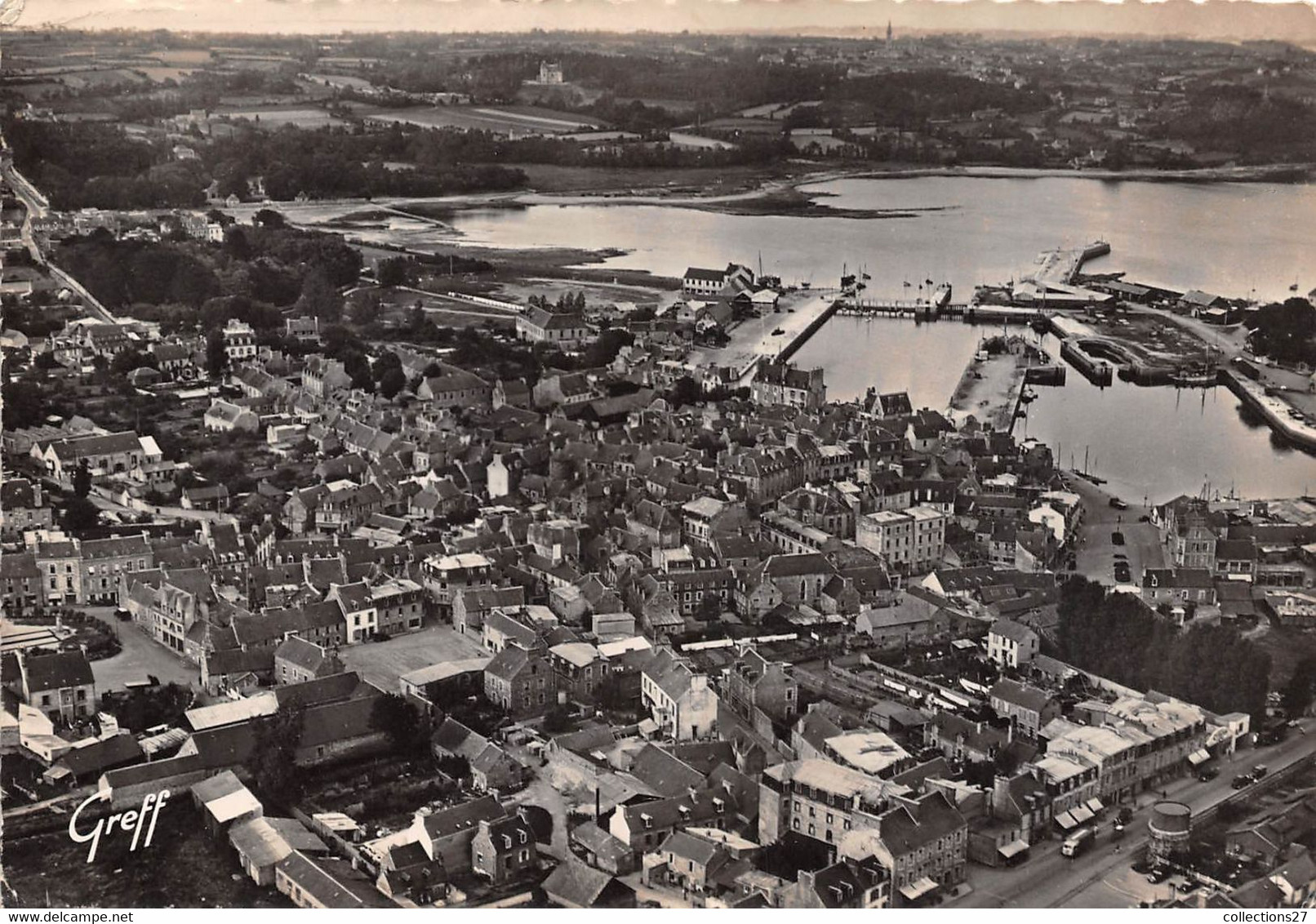 22-PAIMPOL- VUE AÉRIENNE DE LA VILLE ET DU PORT - Paimpol