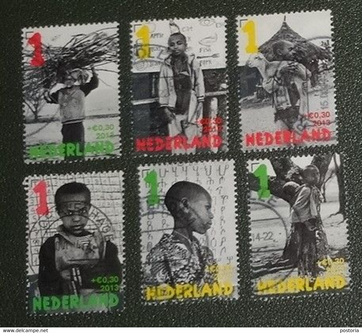 Nederland - NVPH - 3107a Tm 3107f - 2013 - Gebruikt - Kinderzegels - Laat Kinderen Leren - Complete Serie - Used Stamps