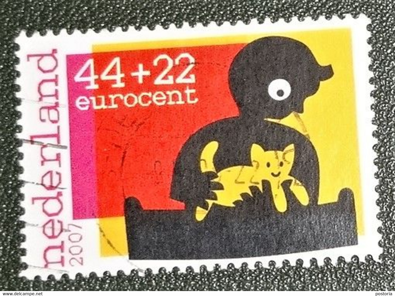 Nederland - NVPH - 2527e- 2007 - Gebruikt - Cancelled - Kinderzegels - Kind Met Kat - Poes - Usati