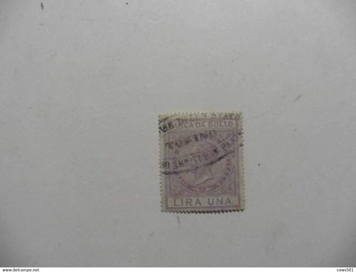 Italie > Fiscaux : Timbre Marca Da Bollo  LIRA UNA - Revenue Stamps