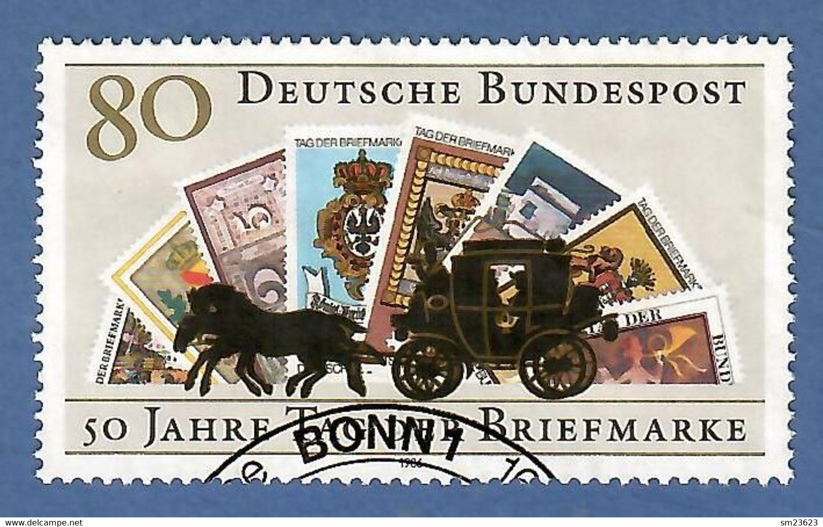 BRD 1986  Mi.Nr. 1300 , 50 Jahre Tag Der Briefmarke - Gestempelt / Fine Used / (o) - Gebraucht