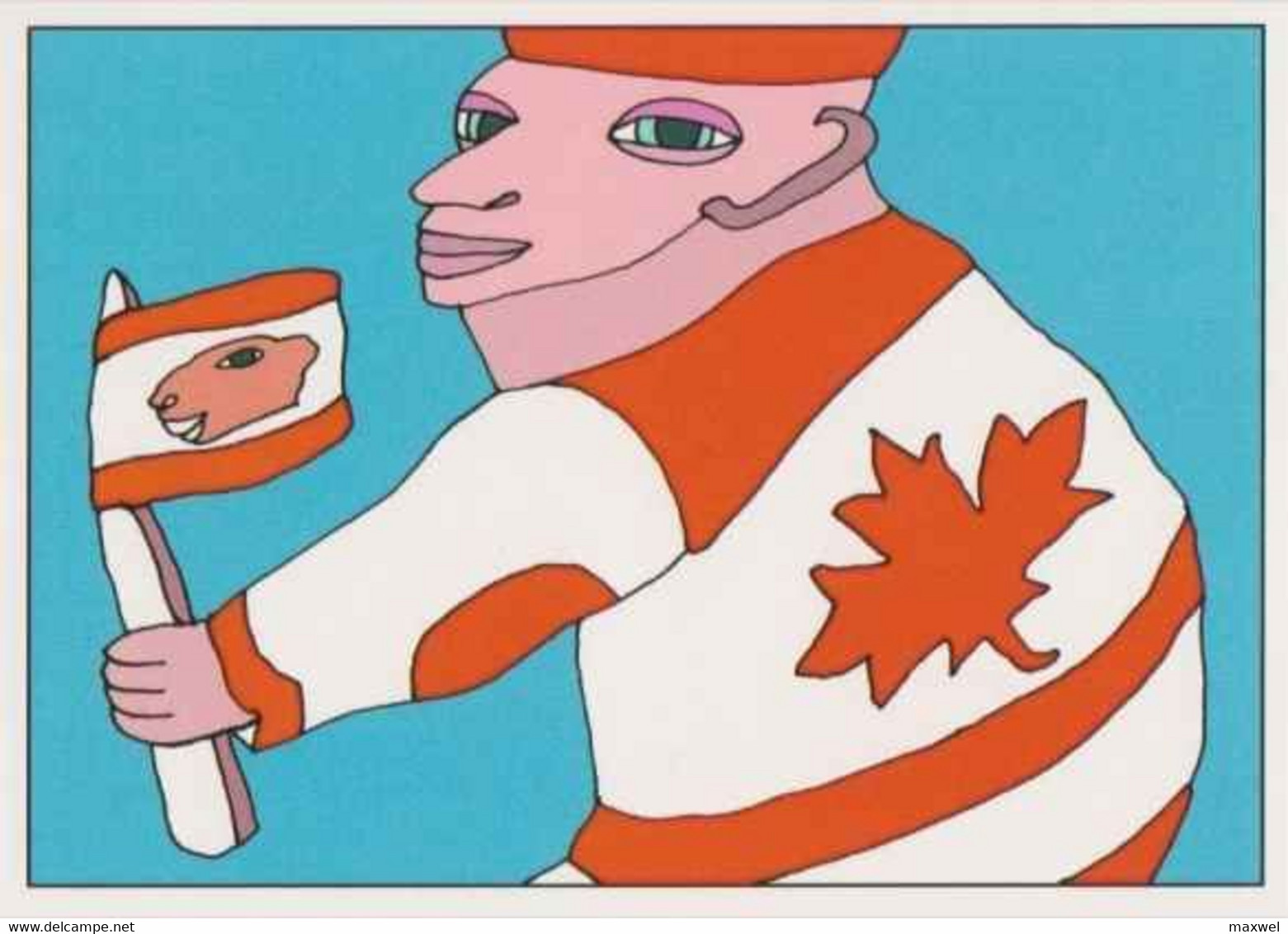 Cpm 1741/226 ERGON - L'homme à La Feuille D'érable - Canada - Drapeau - Illustrateurs - Illustrateur - Ergon