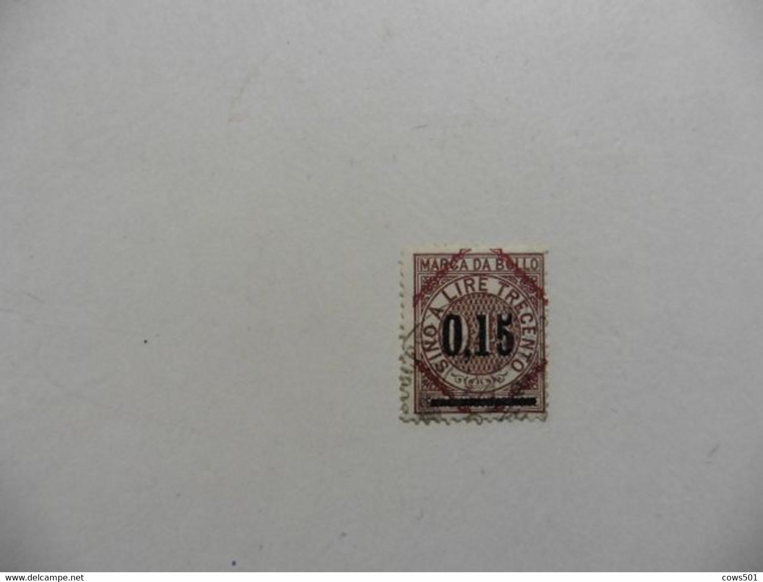 Italie > Fiscaux : Timbre  Marca Da Bollo   Surcharge En Noir - Revenue Stamps