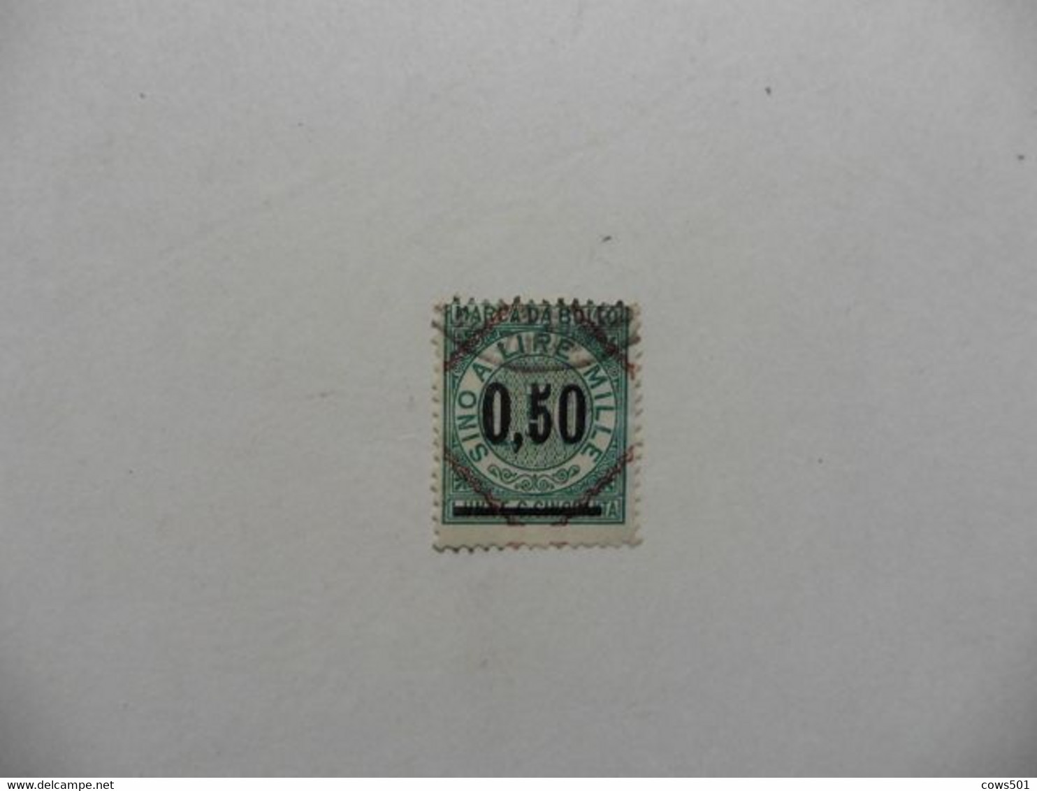 Italie > Fiscaux : Timbre  Marca Da Bollo   Surcharge En Noir - Revenue Stamps