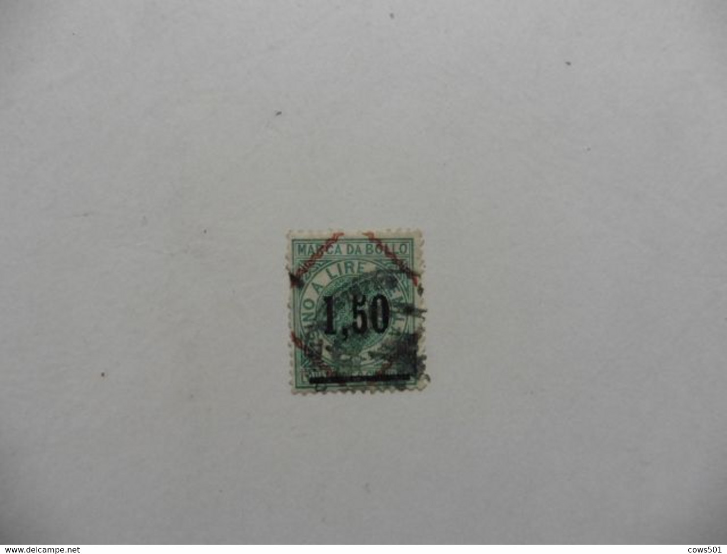 Italie > Fiscaux : Timbre  Marca Da Bollo   Surcharge En Noir - Revenue Stamps