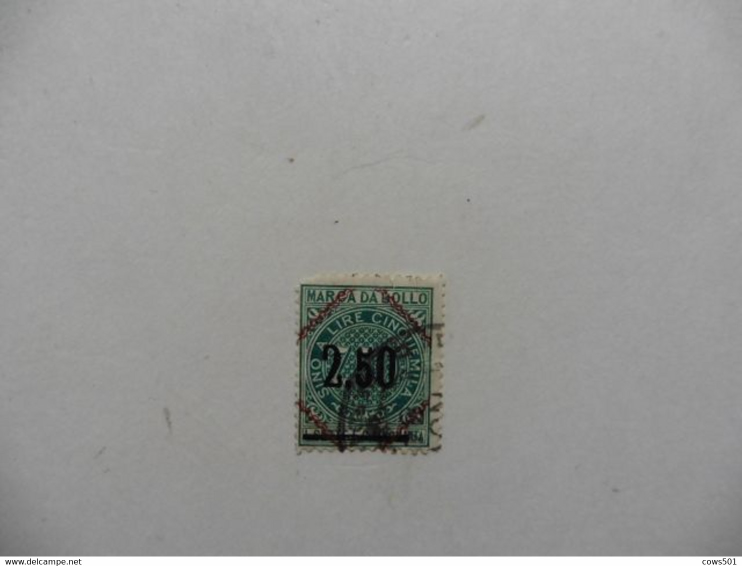 Italie > Fiscaux : Timbre  Marca Da Bollo   Surcharge En Noir - Revenue Stamps