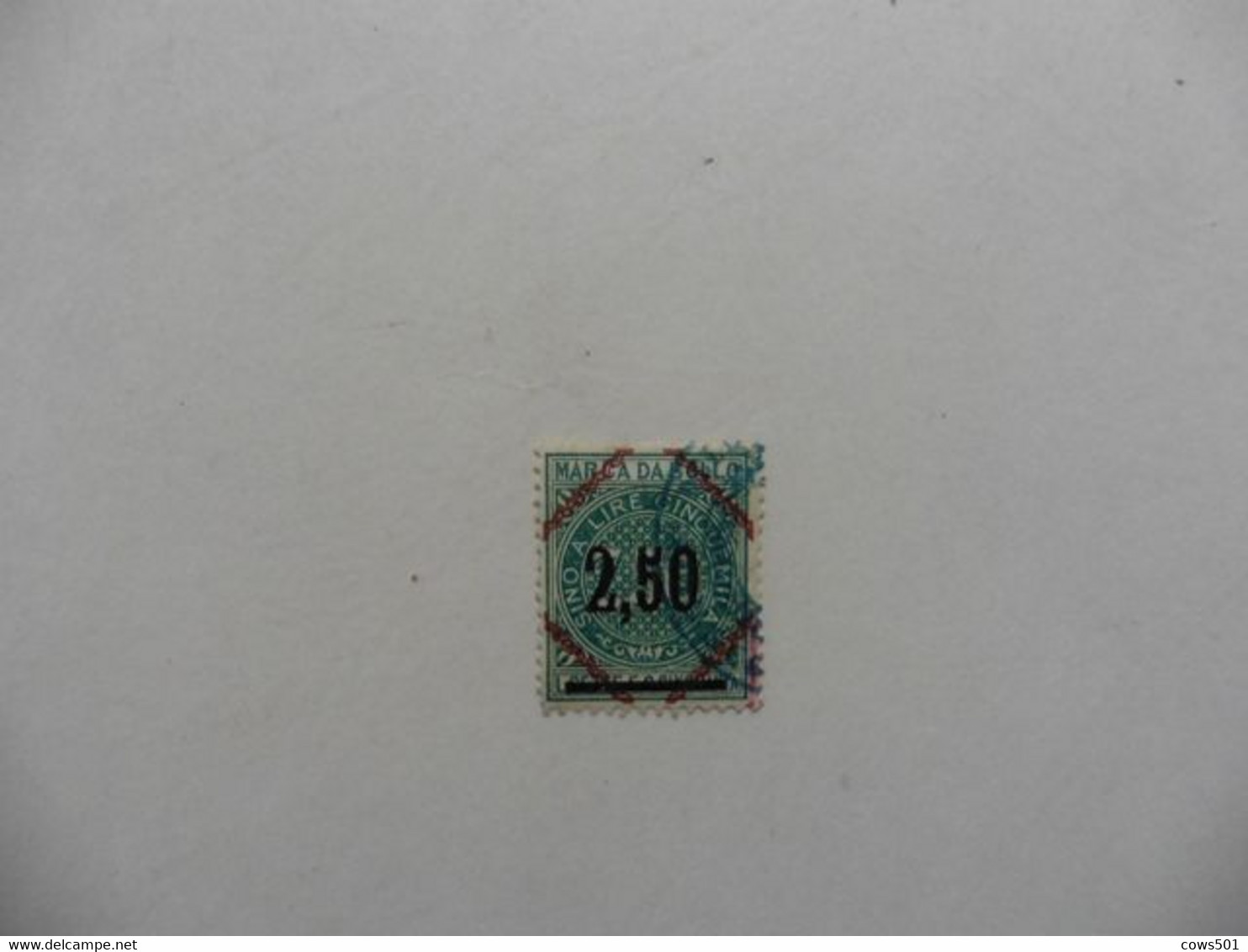 Italie > Fiscaux : Timbre  Marca Da Bollo   Surcharge En Noir - Revenue Stamps