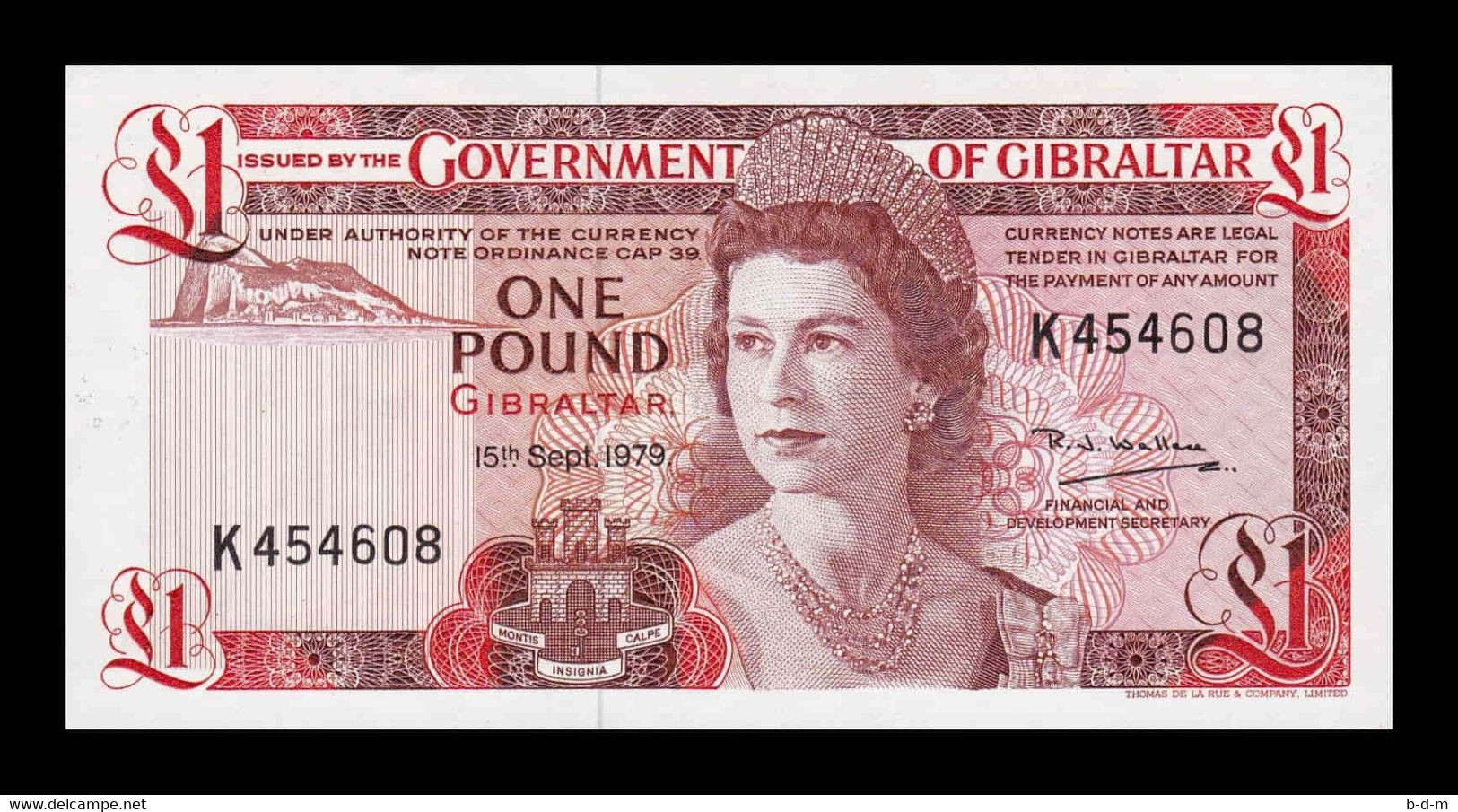 Gibraltar 1 Pound Elizabeth II 1979 Pick 20b SC UNC - Gibilterra