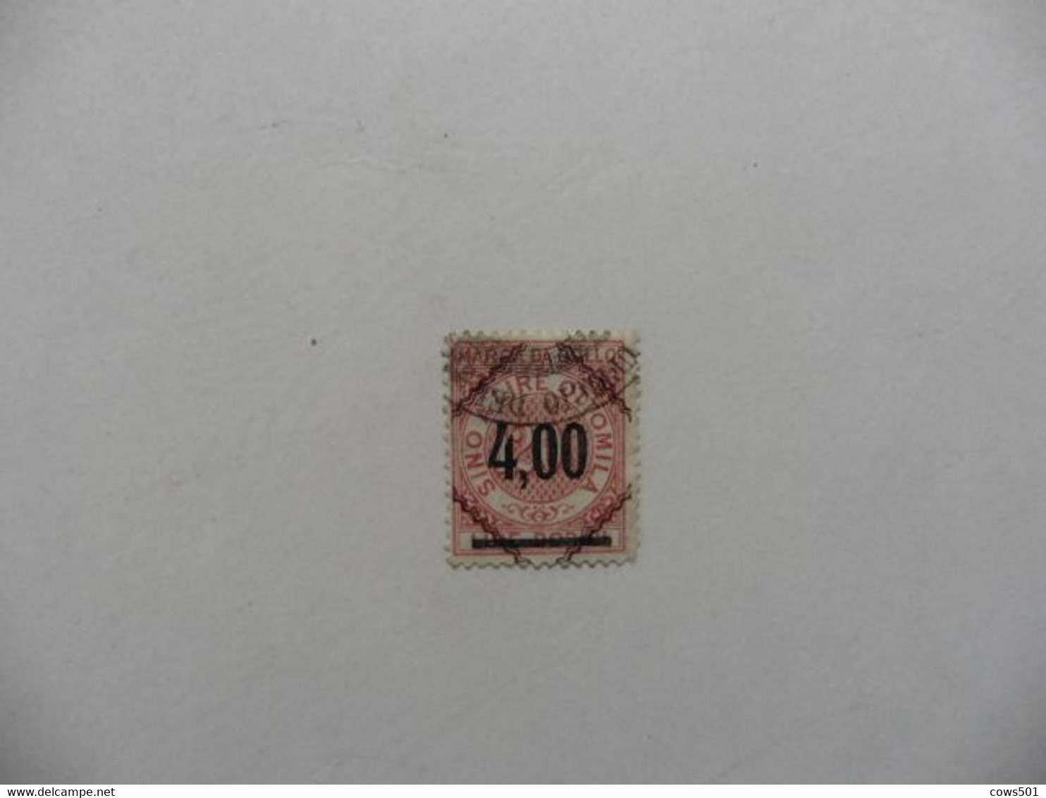 Italie > Fiscaux : Timbre  Marca Da Bollo   Surcharge En Noir - Revenue Stamps