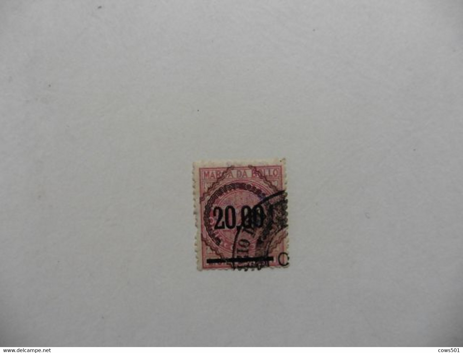 Italie > Fiscaux : Timbre  Marca Da Bollo   Surcharge En Noir - Revenue Stamps