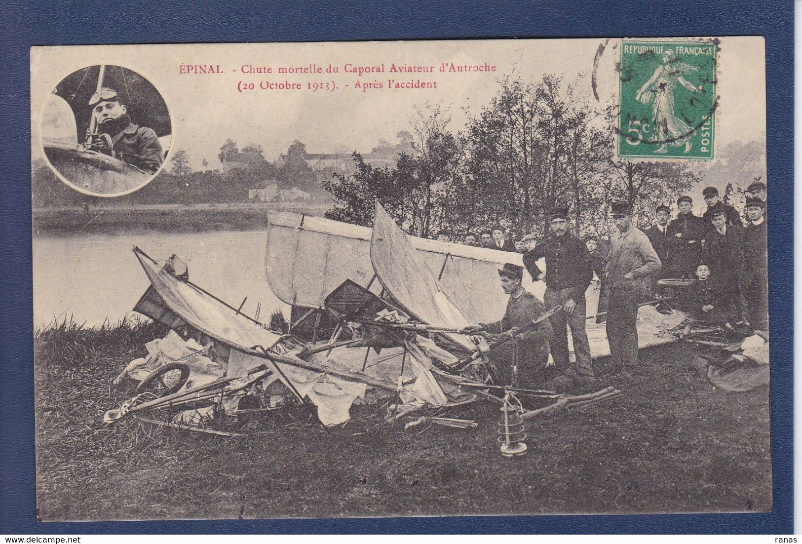 CPA [88] Vosges > Epinal Catastrophe Aviation Circulé - Epinal