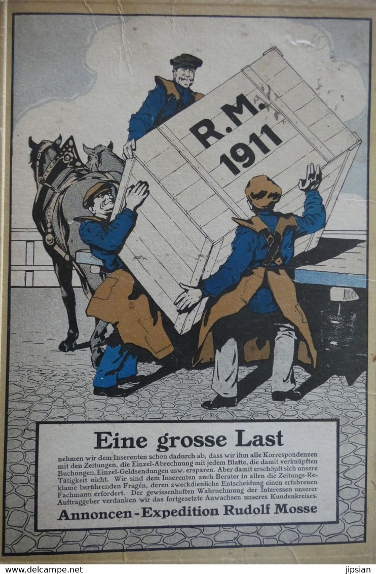 Calendrier 1911 Supplément Au Catalogue De Journaux Rudolf Mosse Z2 - Big : 1901-20