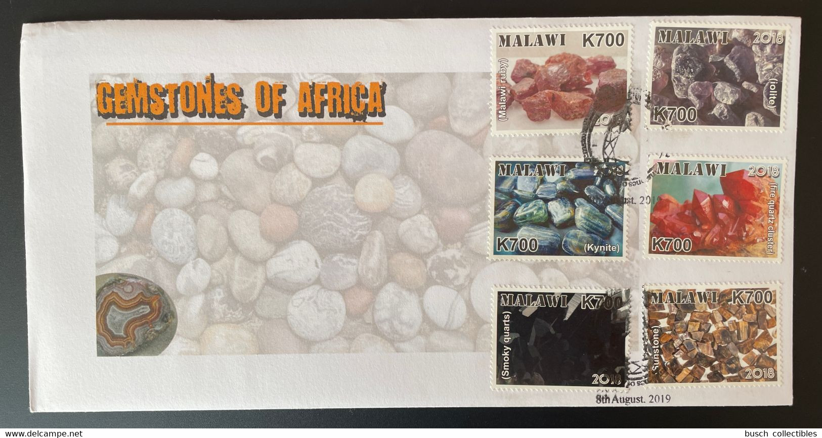Malawi 2018 / 2019 FDC Mi. 1034 - 1039 Gemstones Pierres Précieuses Mineralien - Minerals