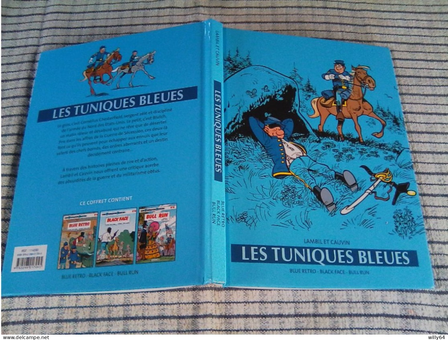 ALBUM Les Tuniques Bleues 3 Aventures  " Blue Retro, Black Face, Bull Run "  2008  DUPUIS/France Loisirs TTBE - Tuniques Bleues, Les