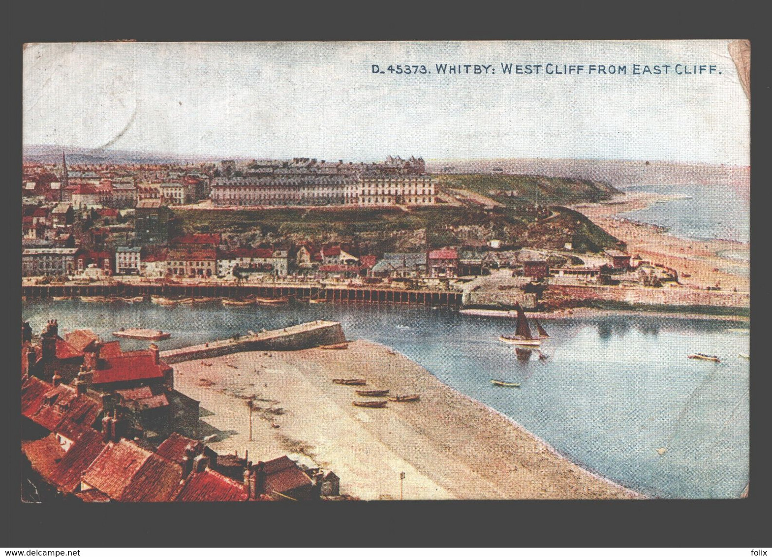 Whitby - West Cliff From East Cliff - Whitby