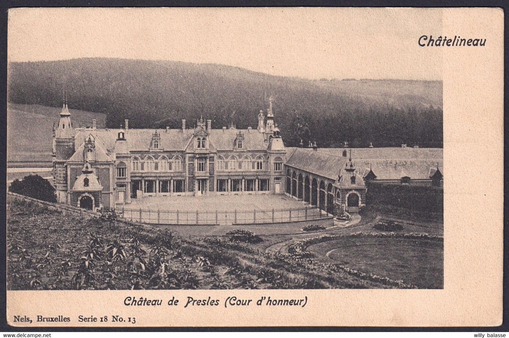 +++ CPA - CHATELINEAU - Château De PRESLES - Nels  // - Aiseau-Presles