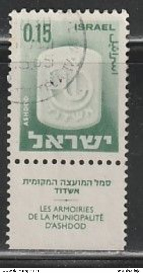 ISRAEL 513 // YVERT 278 // 1965-67 - Used Stamps (with Tabs)