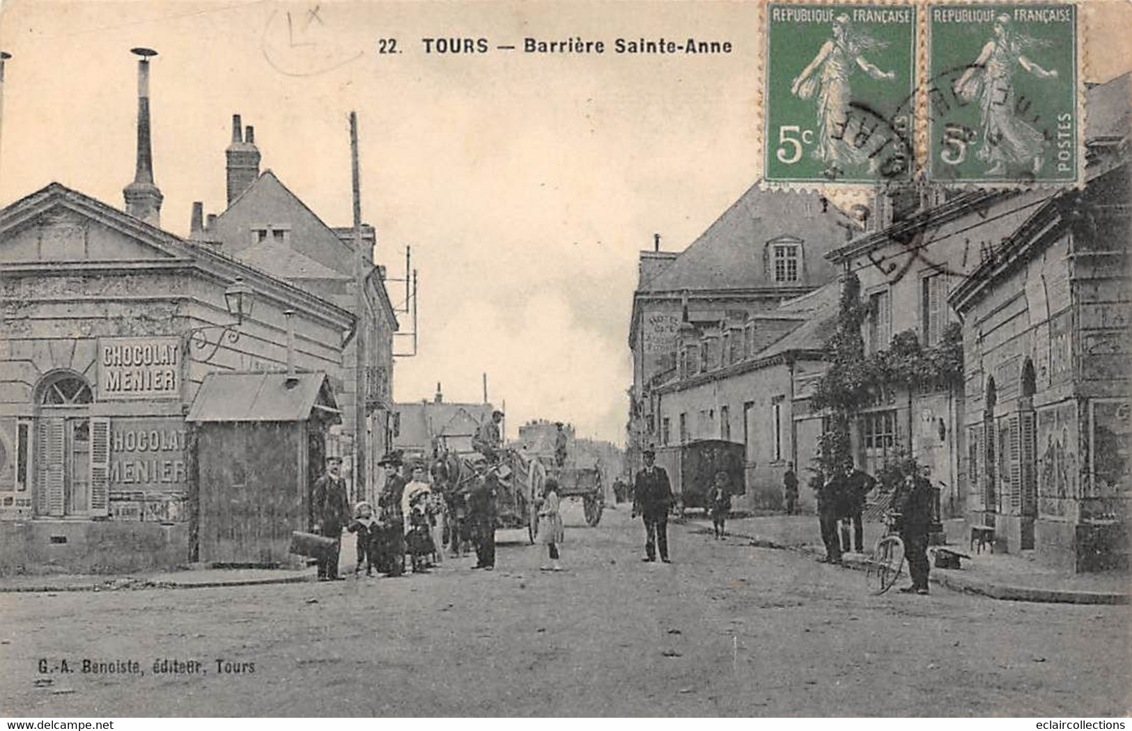 Tours       37         Barrière Sainte Anne      N° 22   (voir Scan) - Tours