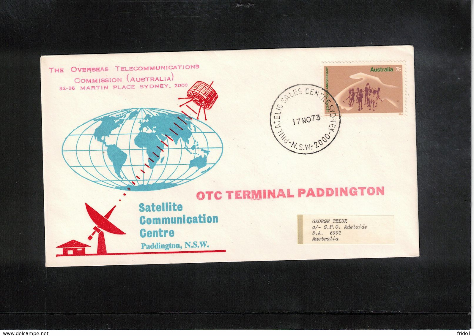 Australia 1973 Space / Raumfahrt Paddington Satellite Communication Center Interesting Cover - Ozeanien