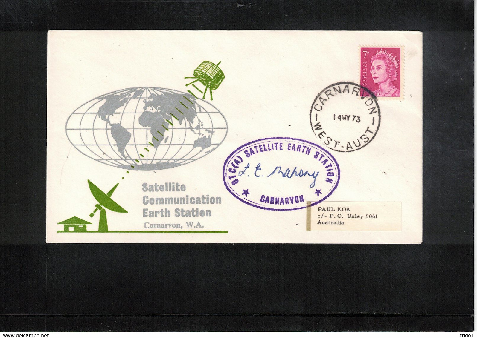 Australia 1973 Space / Raumfahrt Carnarvon Satellite Communication Earth Station Interesting Cover - Océanie