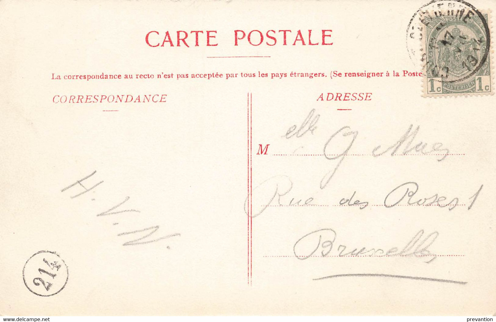 COURT-SAINT-ETIENNE - Vue Générale - Carte A Circulé En 1914 - Court-Saint-Etienne
