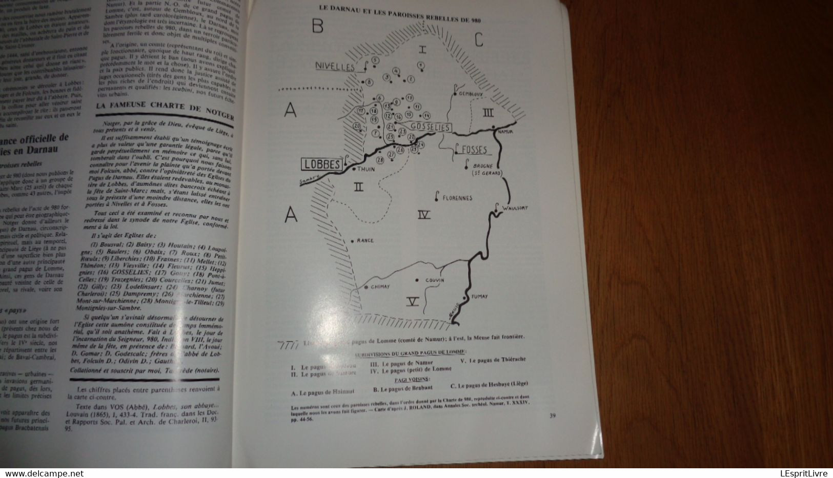 GOSSELIES Jeune Millénaire Tome 1 Régionalisme Hainaut Charleroi Abbaye de Lobbes Histoire Eglise Seigneurie Tour