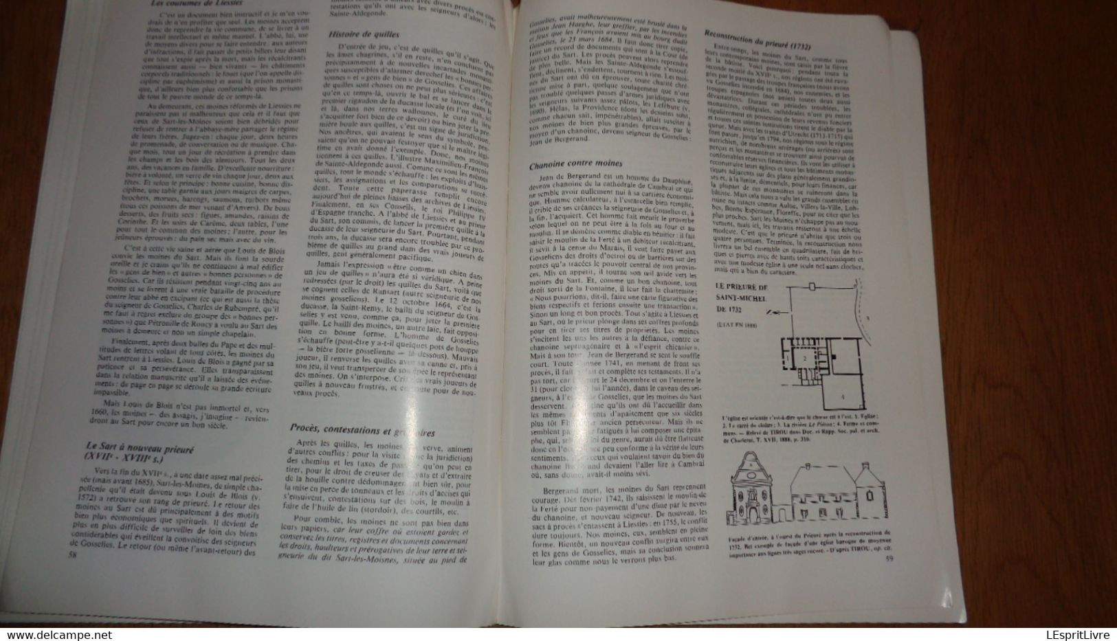 GOSSELIES Jeune Millénaire Tome 1 Régionalisme Hainaut Charleroi Abbaye de Lobbes Histoire Eglise Seigneurie Tour