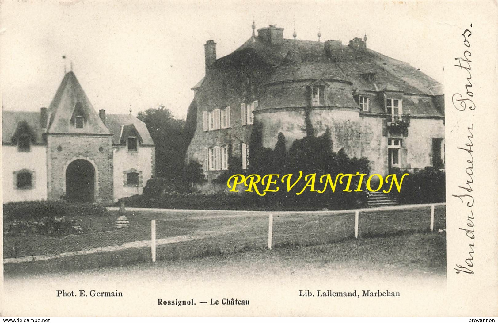 ROSSIGNOL - Le Château - Carte Circulé En 1902 - Tintigny