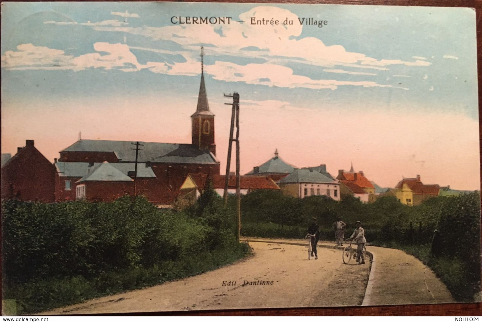 CPA, écrite En 1922, Clermont Entrée Du Village, Animée, éd Dentinne- Phototypie Desaix, BELGIQUE - Walcourt