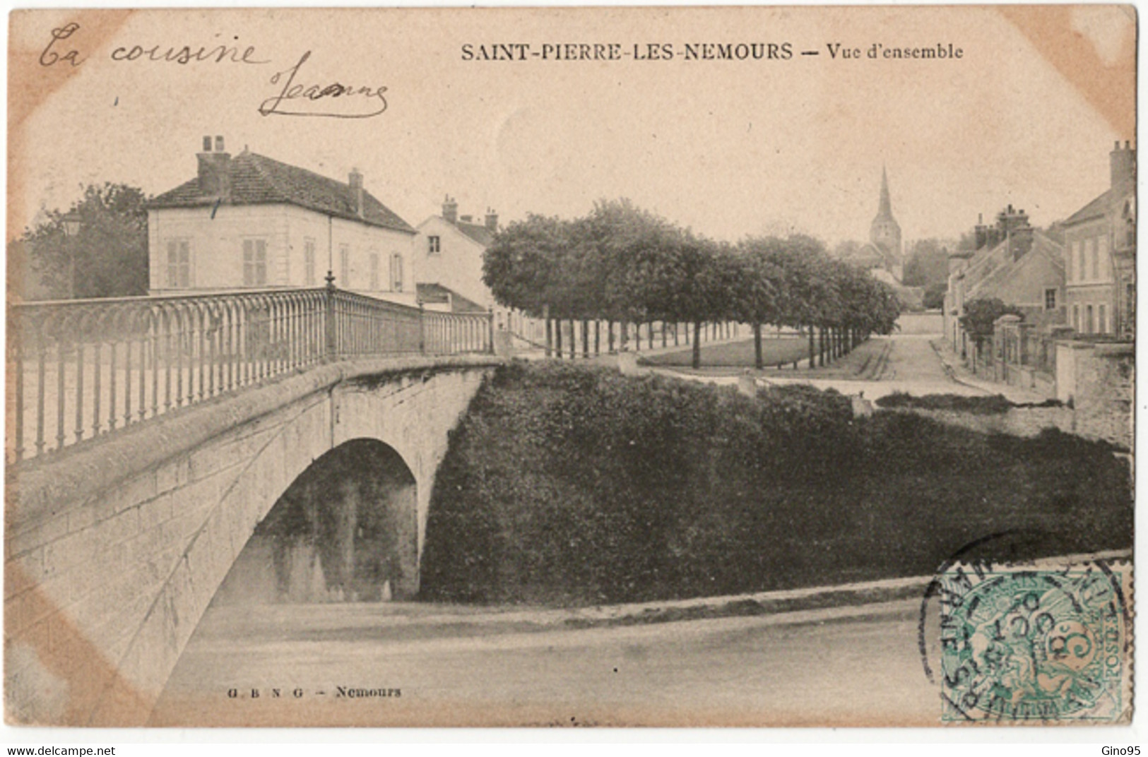 CPA 77 Saint Pierre Les Nemours Vue D'ensemble (1905) - Saint Pierre Les Nemours