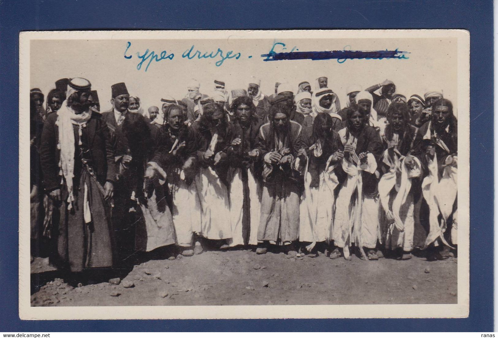 CPA Syrie Liban Non Circulé Types Druses Druzes Carte Photo - Syrien