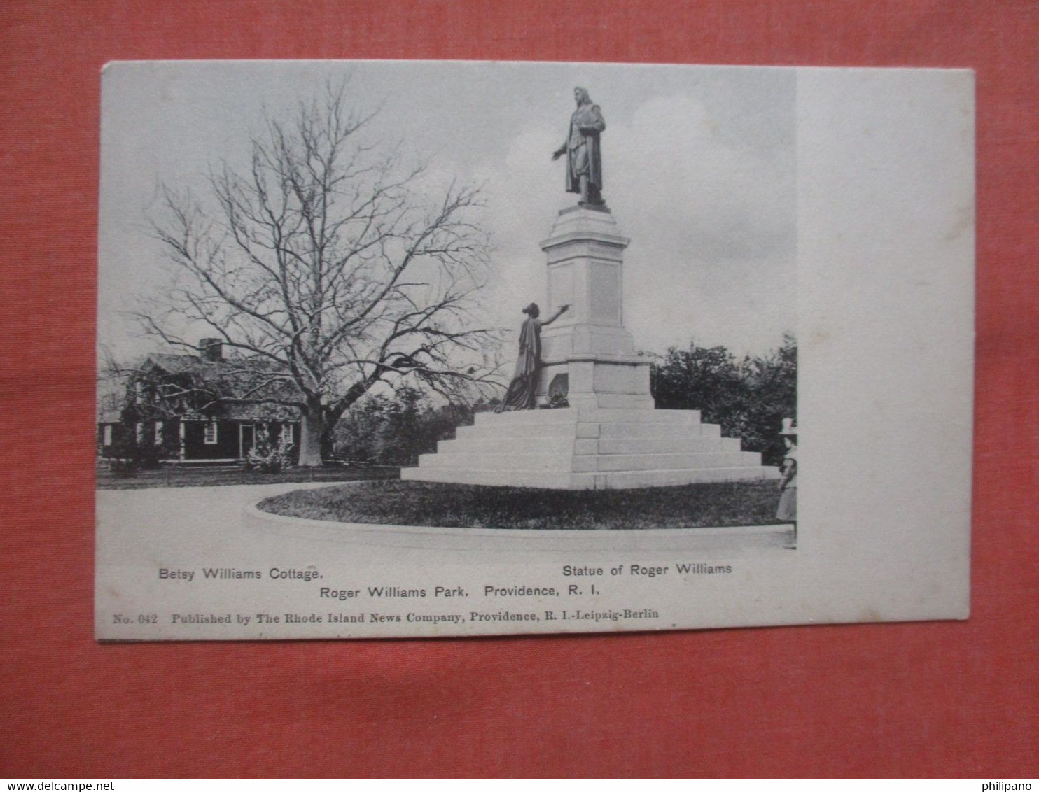 Statue Of Roger Williams.    Providence  Rhode Island > Providence      Ref  5237 - Providence