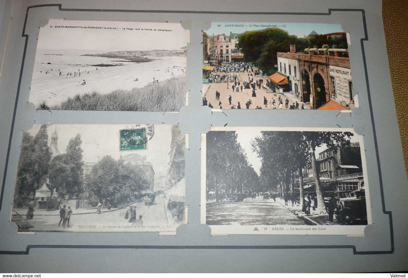 Album +/- 400 CPA - Majorité divers France + quelques "Fantaisie" et Cartes Photos anciennes toutes scannées recto.